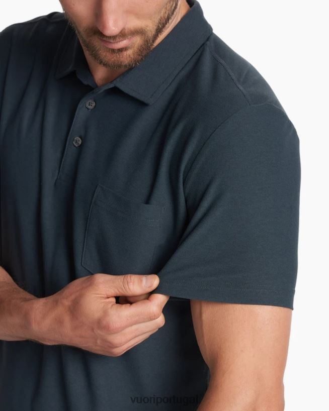 índigo ás pólo homens Vuori 68NJ8J522 roupas