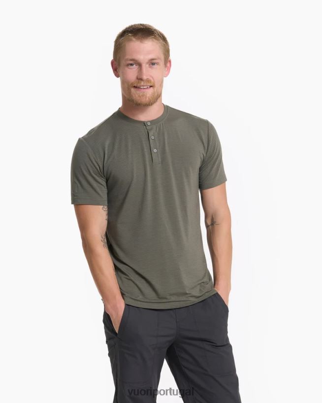 orégano henley linear homens Vuori 68NJ8J531 roupas