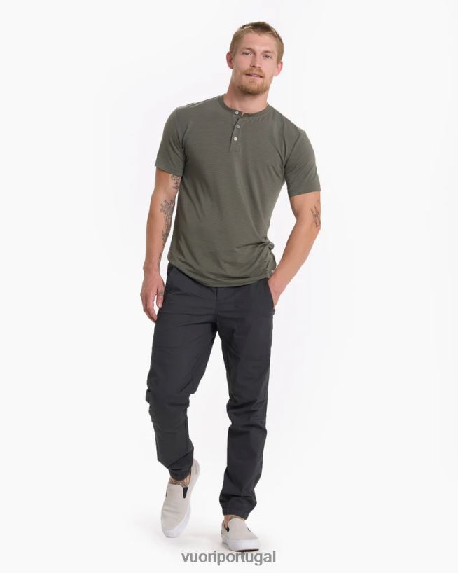 orégano henley linear homens Vuori 68NJ8J531 roupas