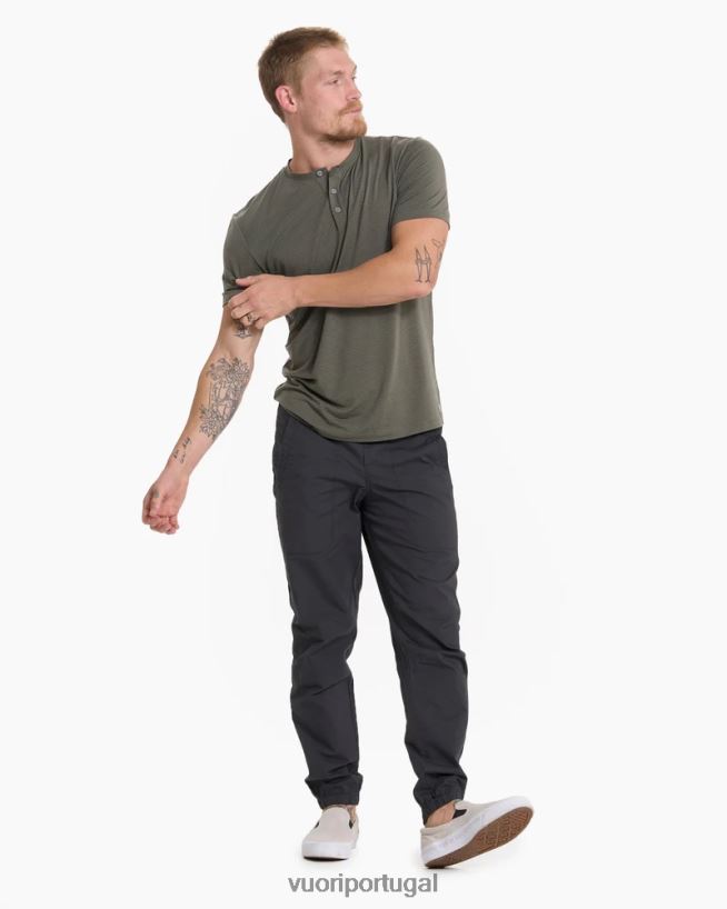 orégano henley linear homens Vuori 68NJ8J531 roupas