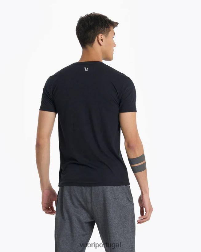 preto camiseta inspirada homens Vuori 68NJ8J489 roupas
