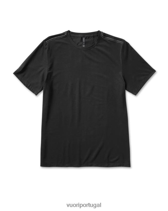 preto camiseta tecnológica atual homens Vuori 68NJ8J479 roupas