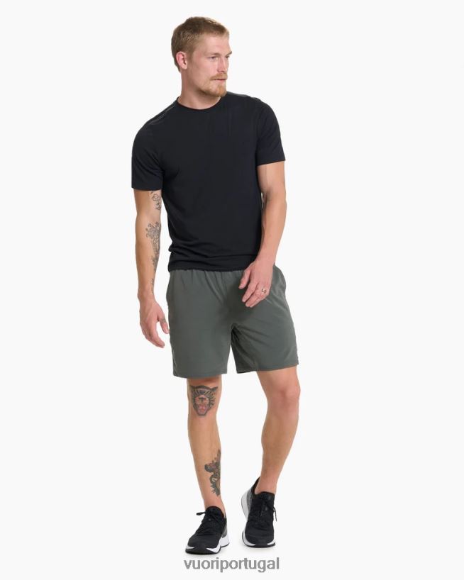 preto camiseta tecnológica atual homens Vuori 68NJ8J479 roupas