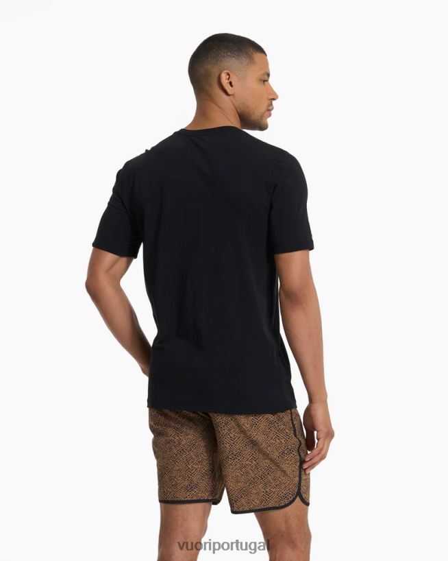 preto camiseta tuvalu homens Vuori 68NJ8J462 roupas