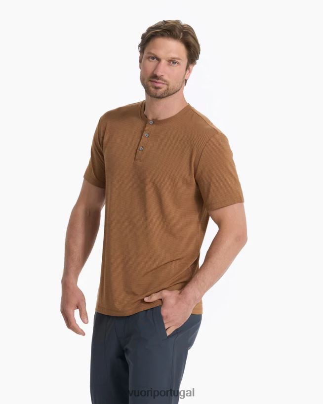 rum henley linear homens Vuori 68NJ8J530 roupas