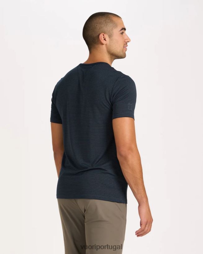 tinta camiseta de tecnologia linear homens Vuori 68NJ8J486 roupas