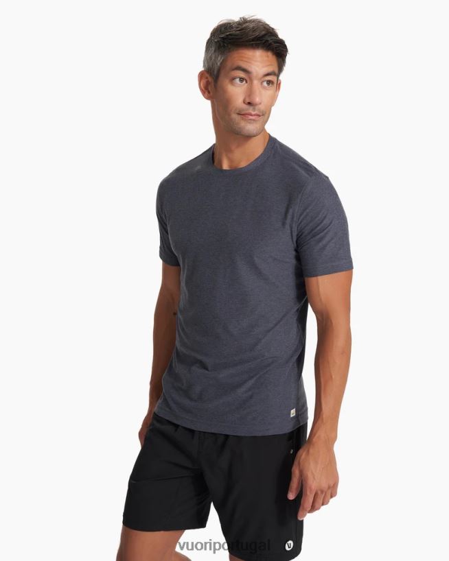 urze azul camiseta strato tech homens Vuori 68NJ8J469 roupas