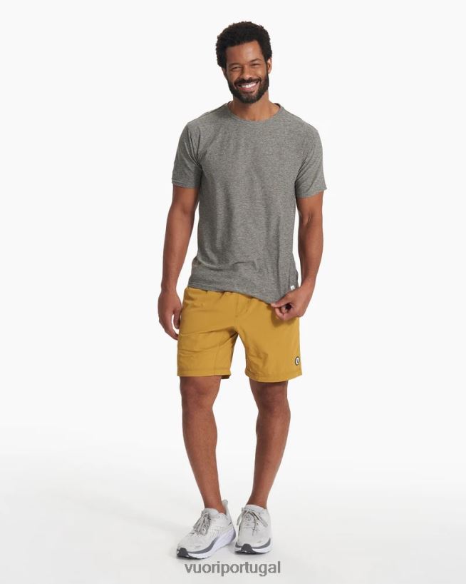 urze cinza camiseta strato tech homens Vuori 68NJ8J466 roupas