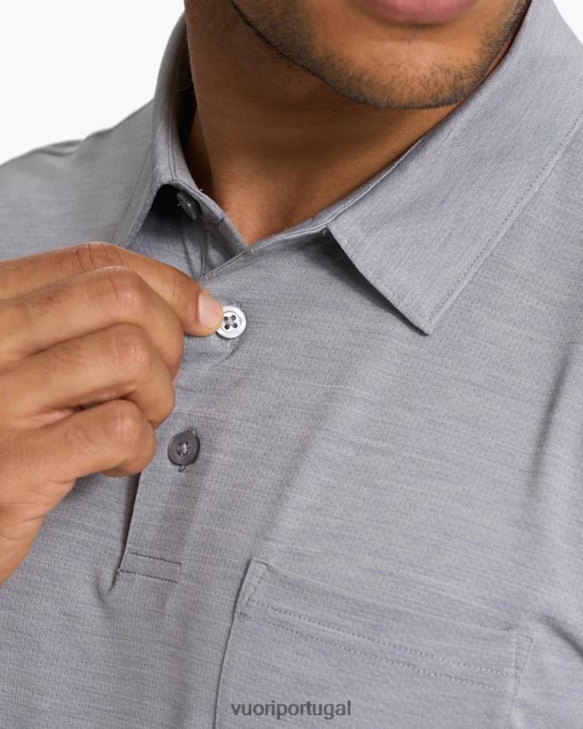 urze cinza polo zéfiro homens Vuori 68NJ8J524 roupas
