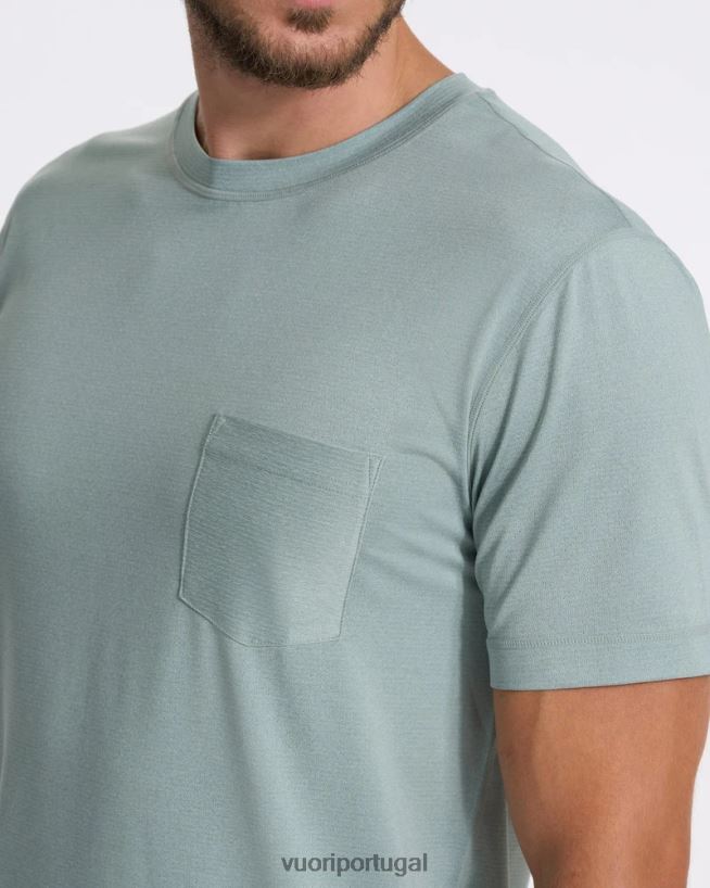 urze de Netuno camiseta de desempenho tradewind homens Vuori 68NJ8J477 roupas