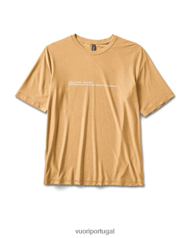 urze dourada escura camiseta de água uluwatu 23 de manga curta homens Vuori 68NJ8J493 roupas