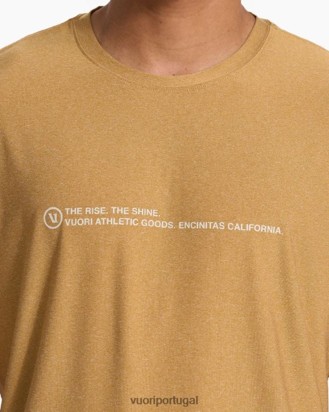 urze dourada escura camiseta de água uluwatu 23 de manga curta homens Vuori 68NJ8J493 roupas