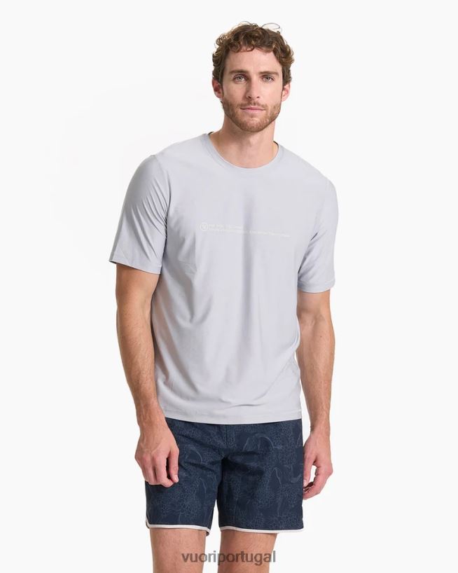 urze platina camiseta de água uluwatu 23 de manga curta homens Vuori 68NJ8J492 roupas