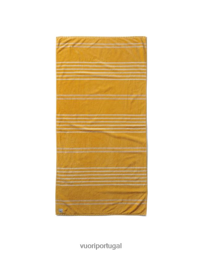 ocre toalha de praia listrada mulheres Vuori 68NJ8J384 acessórios