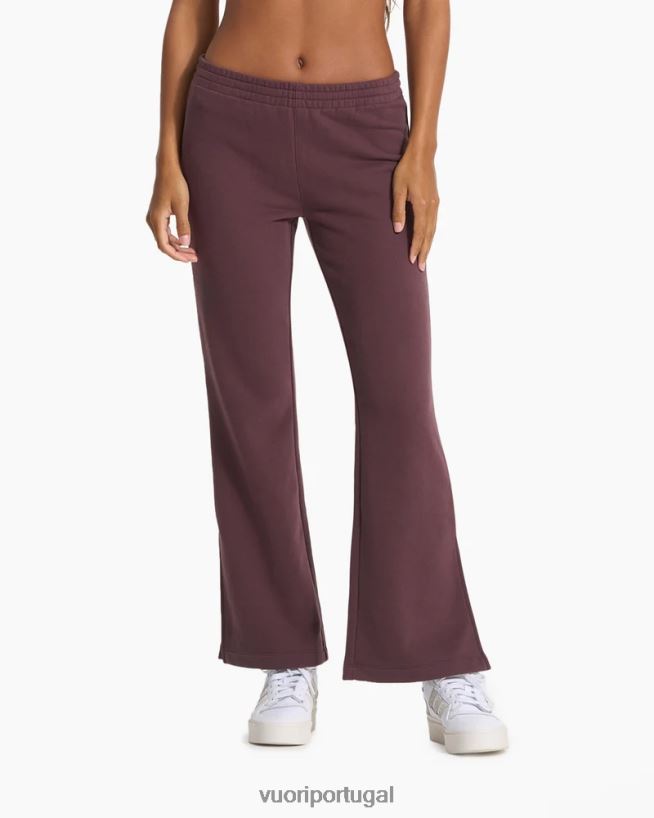 castanha calça sedona wideleg mulheres Vuori 68NJ8J341 roupas