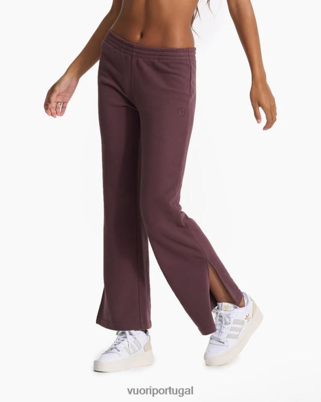 castanha calça sedona wideleg mulheres Vuori 68NJ8J341 roupas