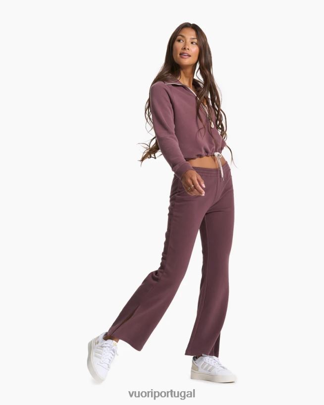 castanha calça sedona wideleg mulheres Vuori 68NJ8J341 roupas