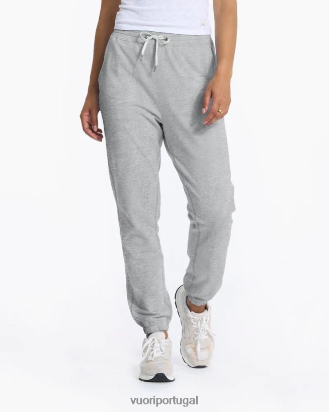 cinza claro claro calça lounge laguna 2.0 mulheres Vuori 68NJ8J337 roupas