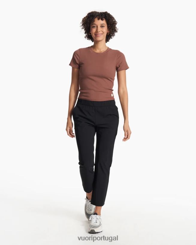 preto calça de tornozelo milhas mulheres Vuori 68NJ8J347 roupas