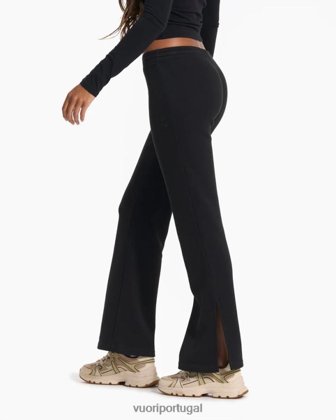 preto calça sedona wideleg mulheres Vuori 68NJ8J329 roupas