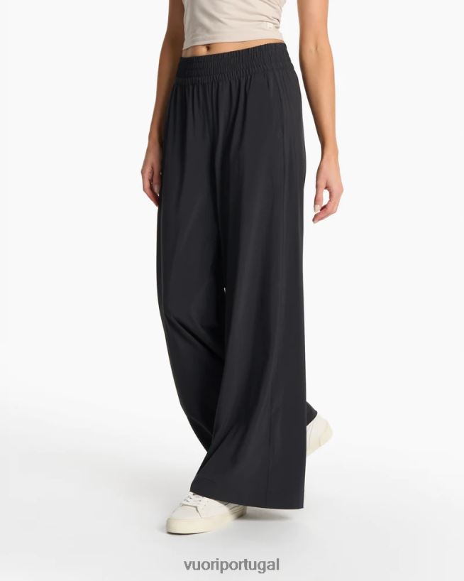 preto vila larga mulheres Vuori 68NJ8J348 roupas
