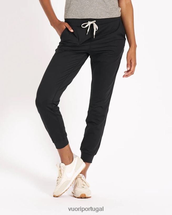 preto jogger de desempenho - longo mulheres Vuori 68NJ8J311 roupas