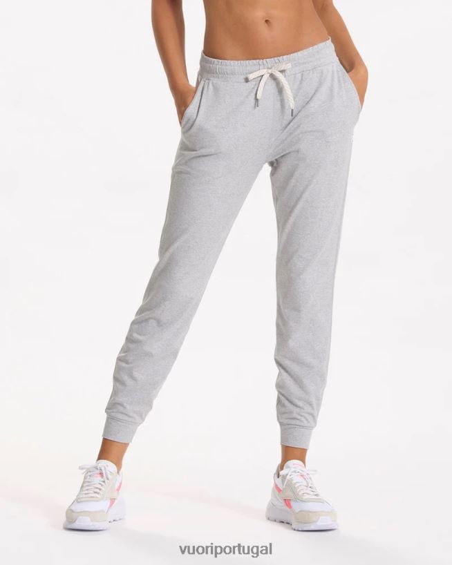 urze cinza claro jogger de desempenho - longo mulheres Vuori 68NJ8J310 roupas