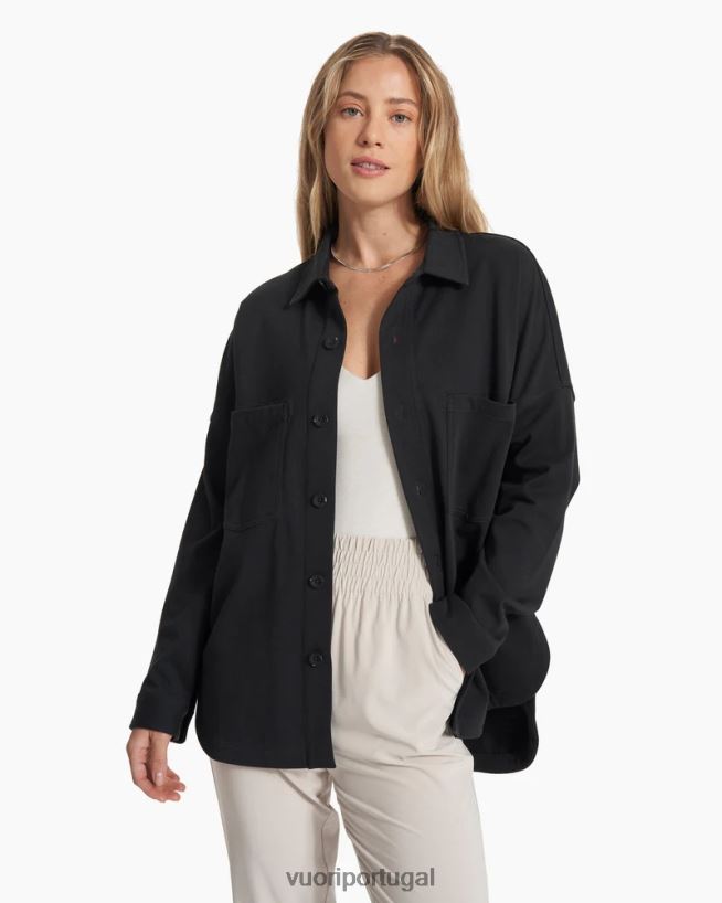 lavado de preto jaqueta mackenzie mulheres Vuori 68NJ8J156 roupas