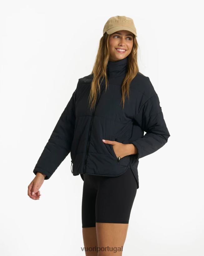 preto jaqueta isolada canyon mulheres Vuori 68NJ8J152 roupas