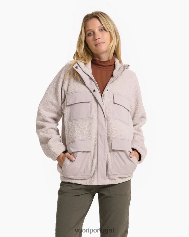 sal escuro jaqueta sherpa utilitária mulheres Vuori 68NJ8J145 roupas