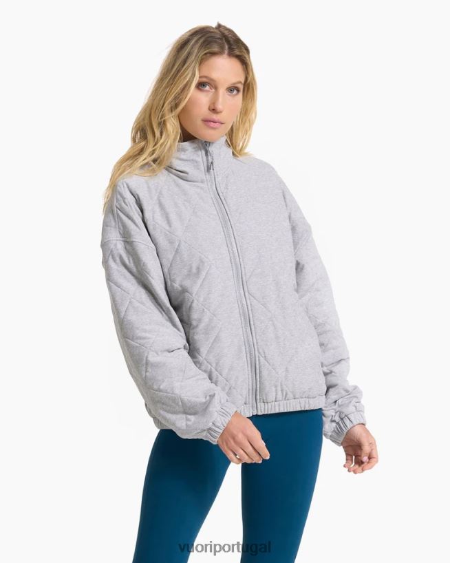 urze cinza claro jaqueta com isolamento halo mulheres Vuori 68NJ8J151 roupas