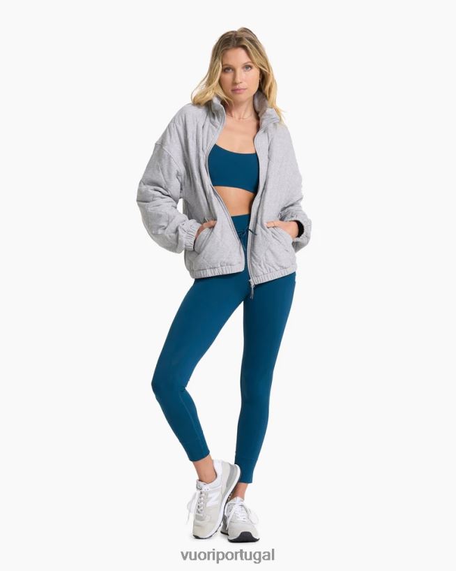 urze cinza claro jaqueta com isolamento halo mulheres Vuori 68NJ8J151 roupas