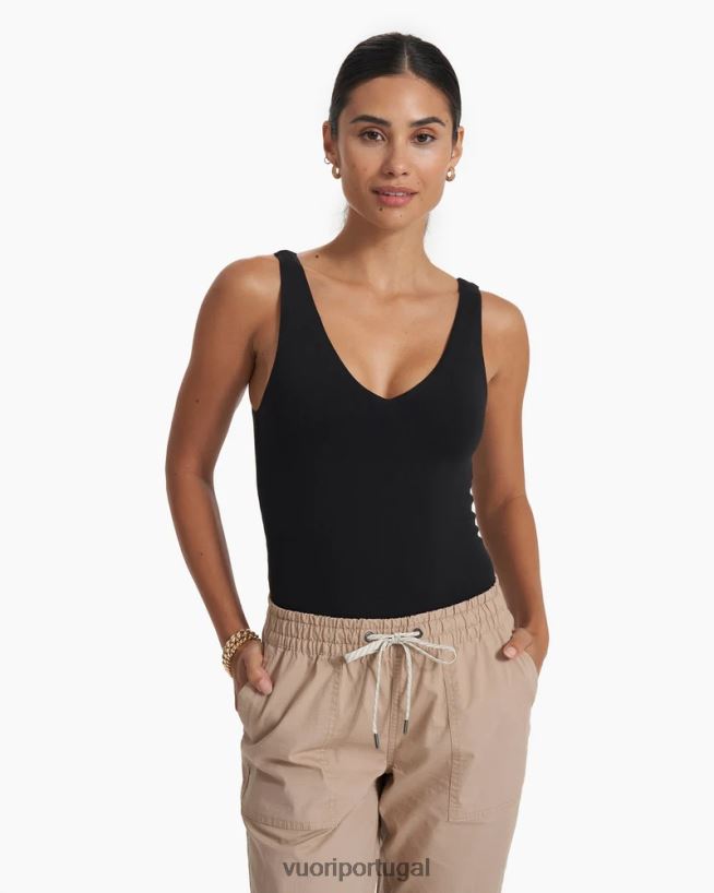 preto body halo mulheres Vuori 68NJ8J111 roupas
