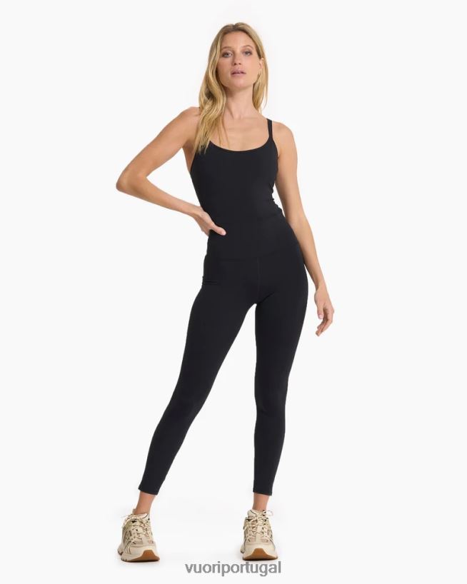 preto macacão de mentalidade mulheres Vuori 68NJ8J356 roupas