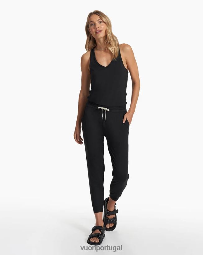 preto macacão luxuoso mulheres Vuori 68NJ8J358 roupas