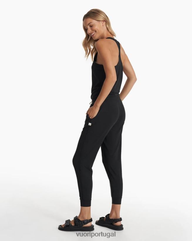 preto macacão luxuoso mulheres Vuori 68NJ8J358 roupas