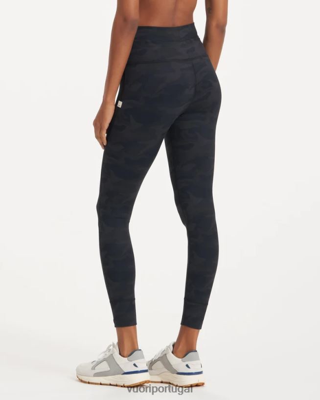 camuflagem preta legging diária mulheres Vuori 68NJ8J242 roupas