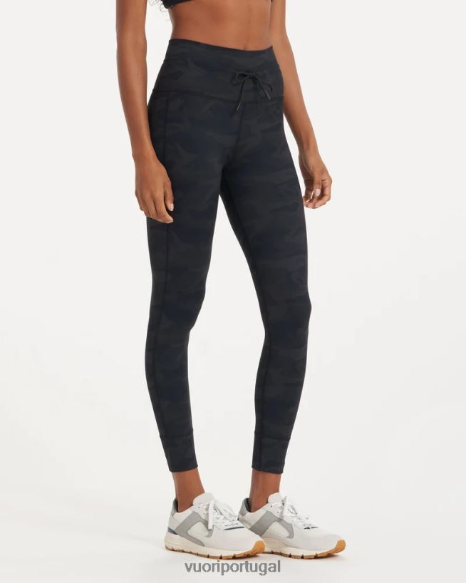 camuflagem preta legging diária mulheres Vuori 68NJ8J242 roupas