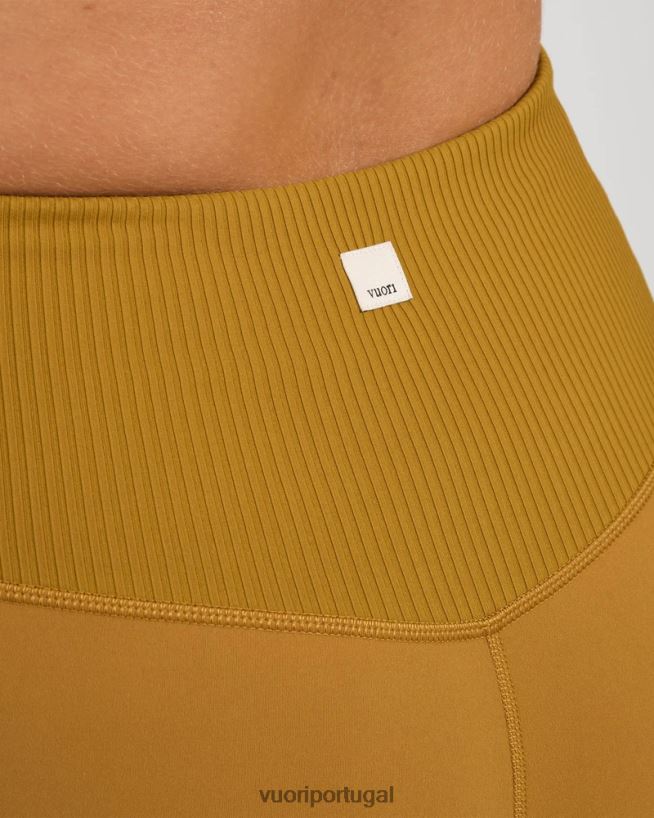 dourado escuro legging estúdio costela mulheres Vuori 68NJ8J285 roupas