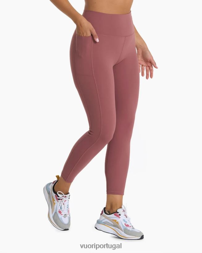 pau-rosa legging de estúdio mulheres Vuori 68NJ8J274 roupas