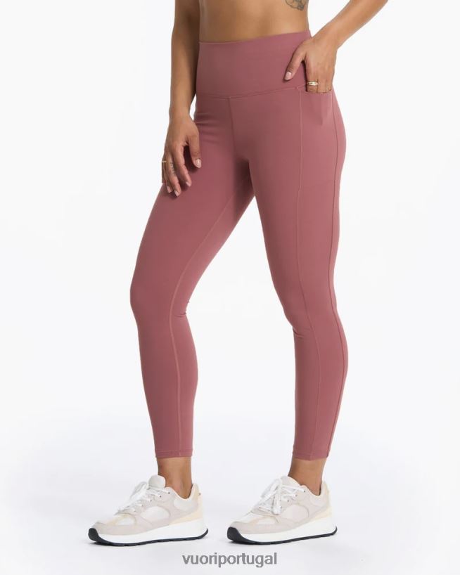 pau-rosa legging de estúdio mulheres Vuori 68NJ8J274 roupas