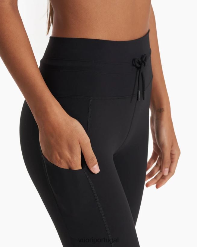 preto legging de bolso diária mulheres Vuori 68NJ8J237 roupas