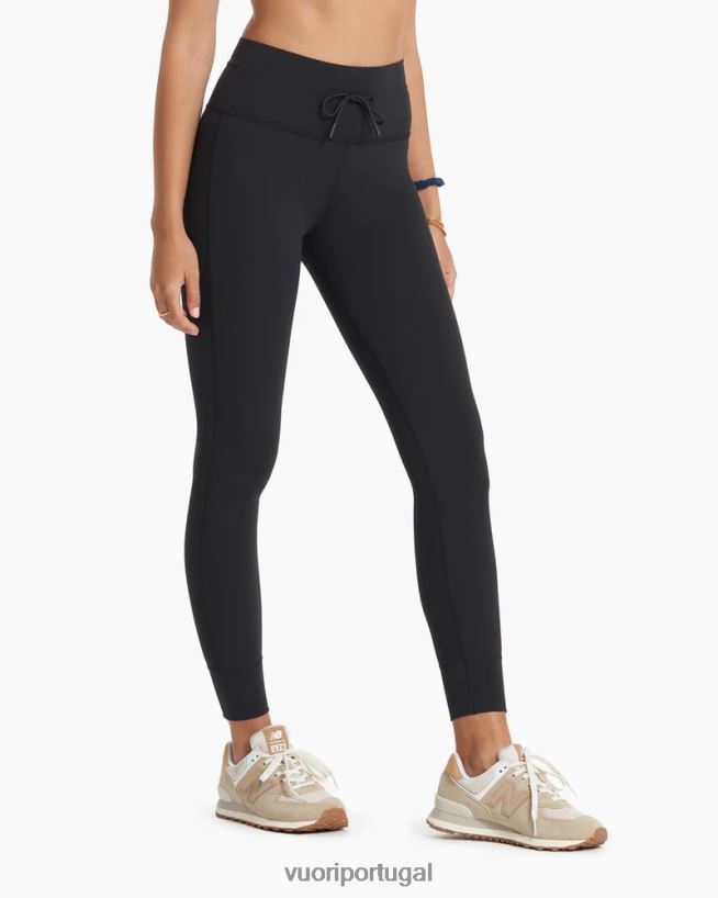 preto legging diária mulheres Vuori 68NJ8J243 roupas
