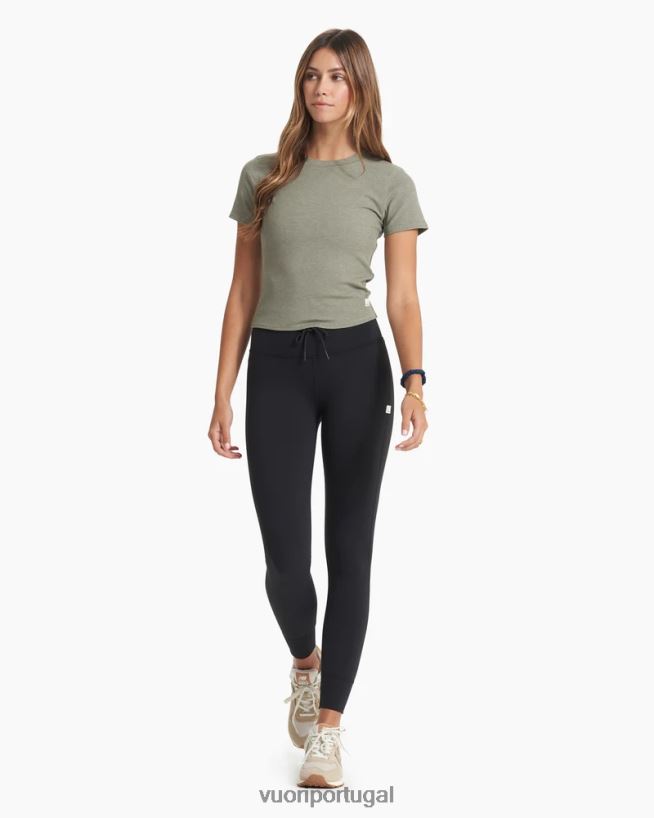 preto legging diária mulheres Vuori 68NJ8J243 roupas