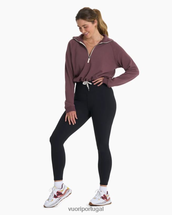 preto legging estúdio costela mulheres Vuori 68NJ8J262 roupas