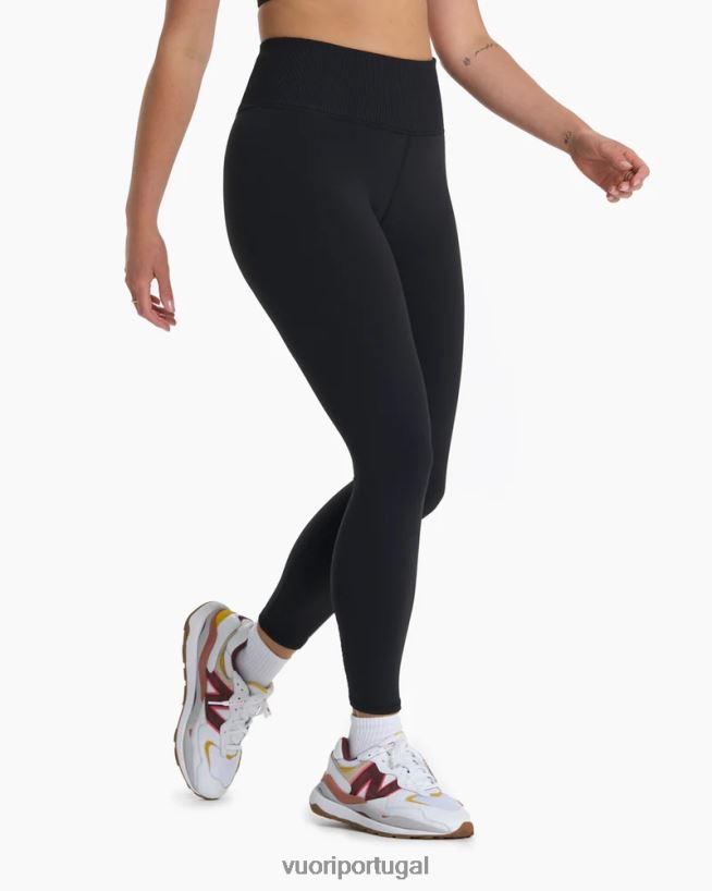 preto legging estúdio costela mulheres Vuori 68NJ8J262 roupas