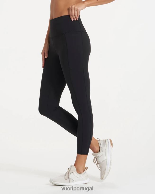 preto legging studio pocket-short mulheres Vuori 68NJ8J252 roupas