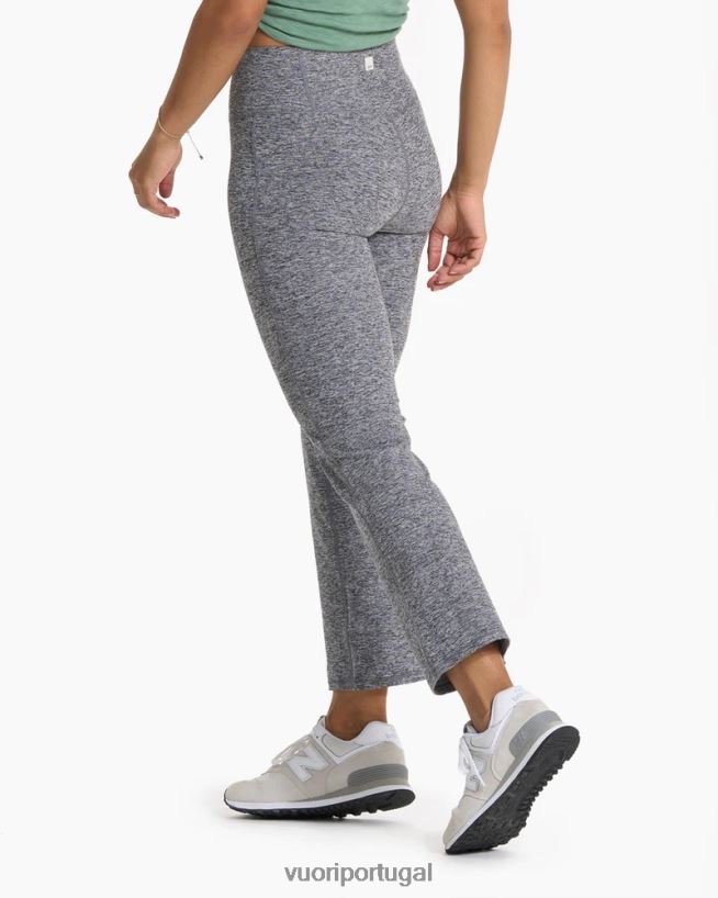 urze cinza bootcut slim com elevação de cintura média mulheres Vuori 68NJ8J247 roupas