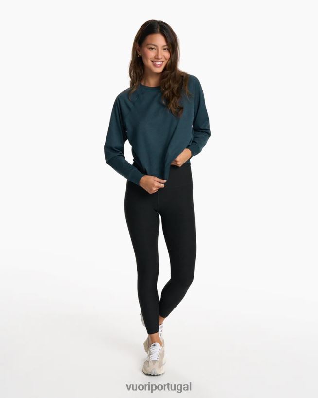 urze preta legging de elevação limpa-short mulheres Vuori 68NJ8J258 roupas