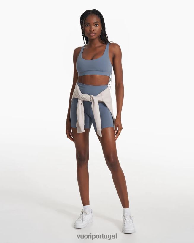 azul claro short de bolso de estúdio mulheres Vuori 68NJ8J210 roupas